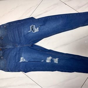 Skinny rip jeans